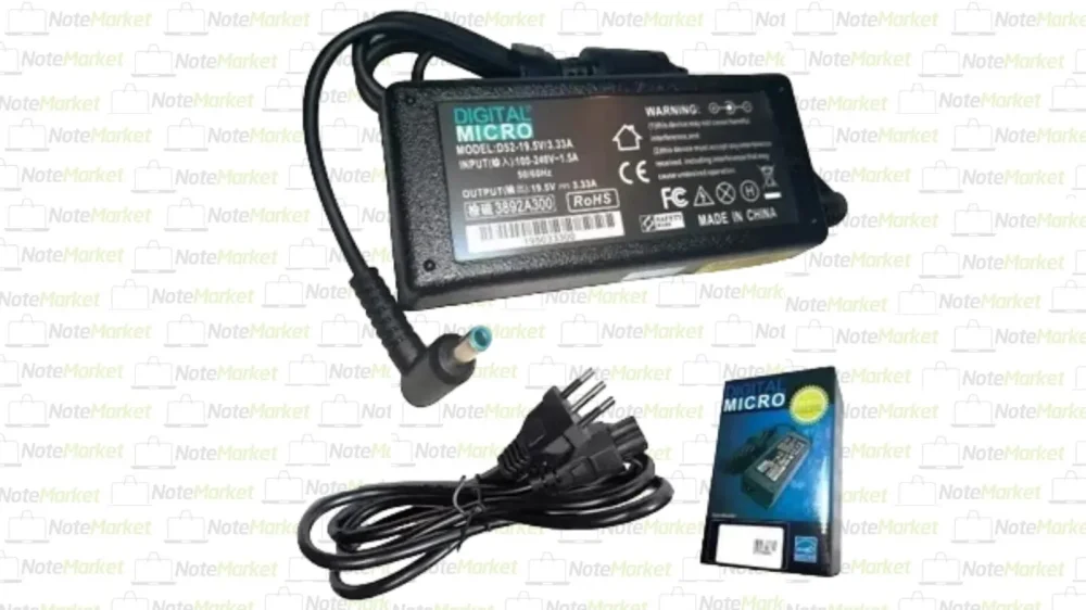 CARGADOR HP 19.5V 3.33A 4.5X3MM 65W P/AZUl MICRO DIGITAL
