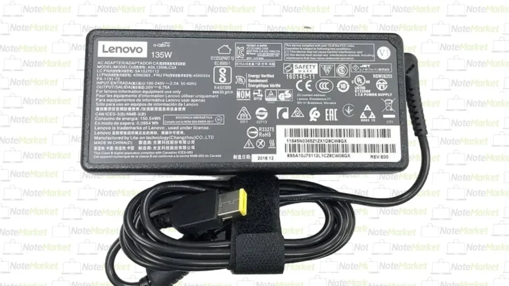 CARGADOR LENOVO 20V-6.75A 135W USB ORGIGINAL